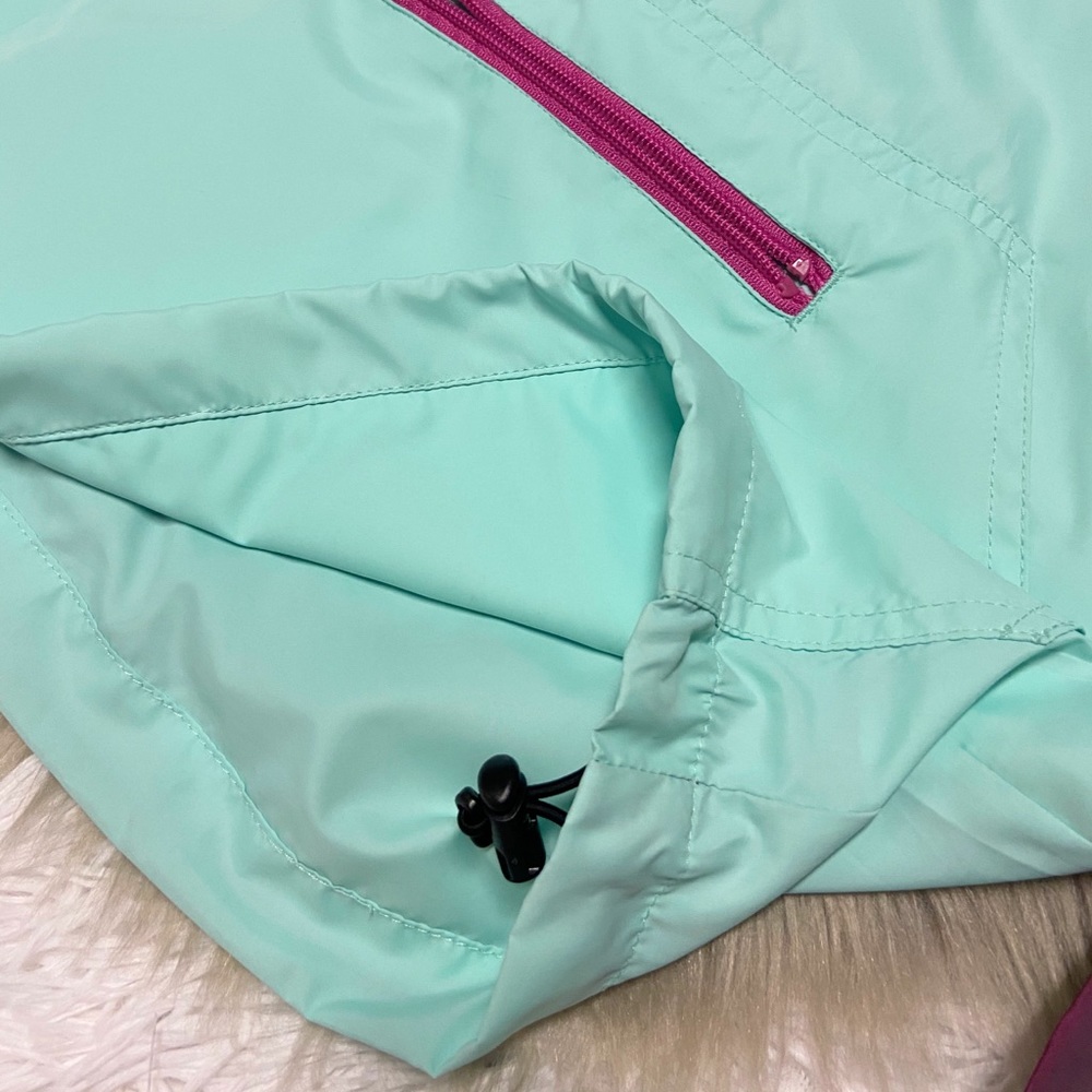 Iridescent Purple & Mint Anorak Windbreaker Jacket - Picture 5 of 6